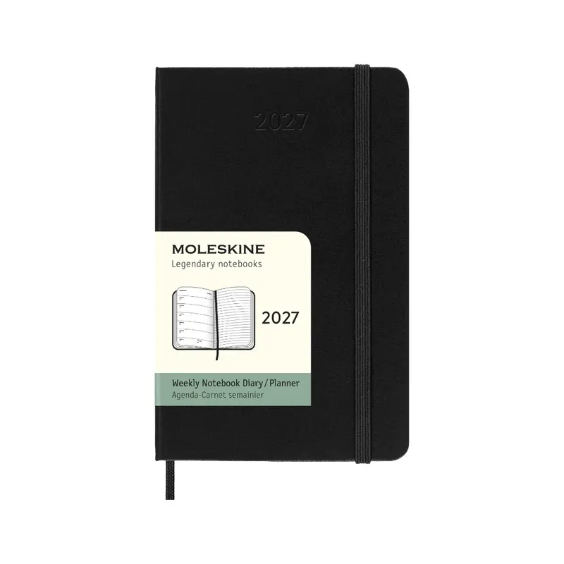 Moleskine Classic Hard 12M Week Note Pocket Svart 2027