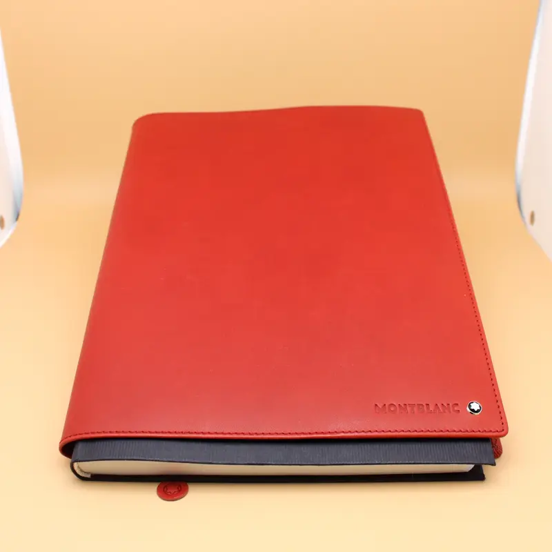 Montblanc läderfodral A5 inklusive skrivbok