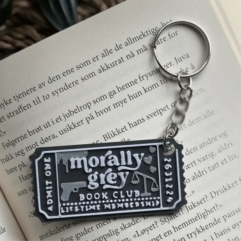 Morally Grey Keychain