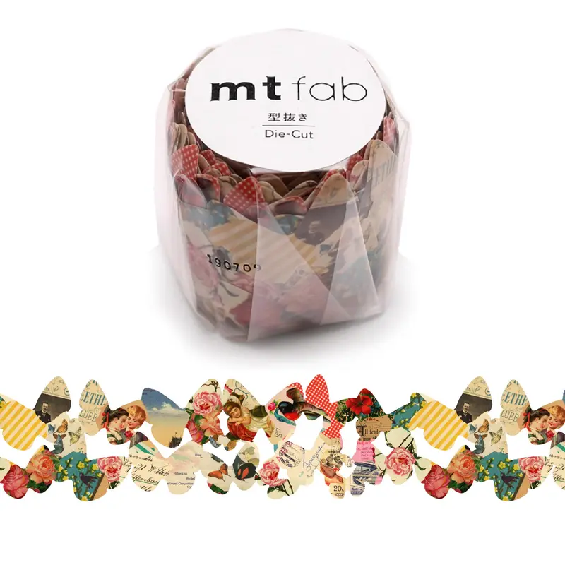 mt fab Die-Cut Washi Tape - Retro Paper Butterfly [45mm]