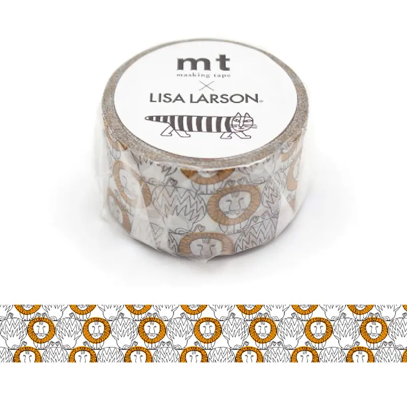 mt × Lisa Larson Washi Tape - Lion [25mm]