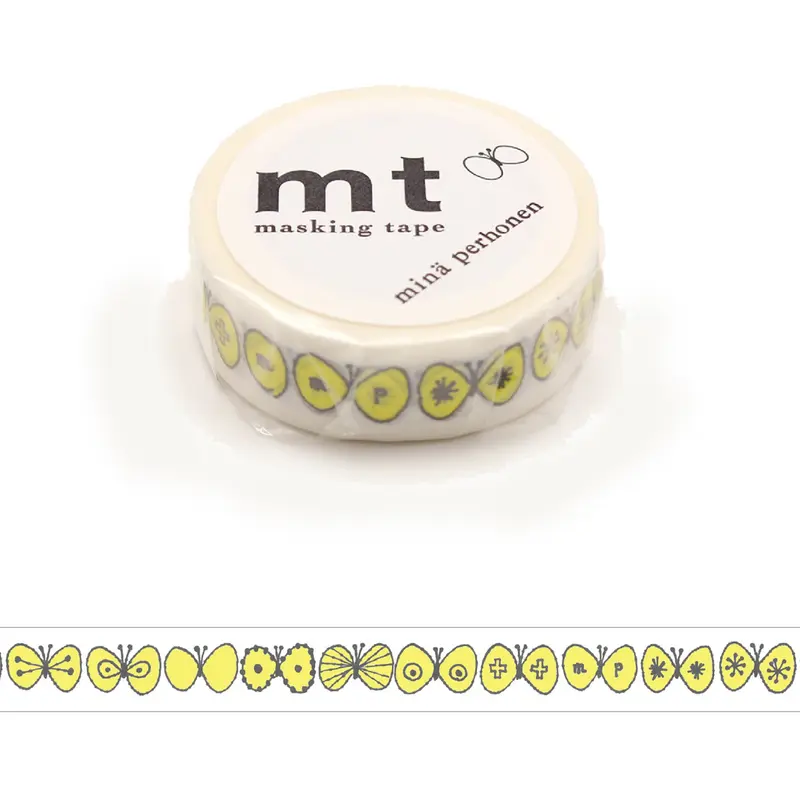 mt × minä perhonen Washi Tape - Choucho Yellow [15mm]