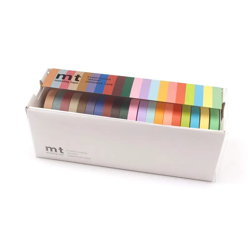 mt Washi Tape Slim 20-color Set Light Colors 2 + Dusty Colors