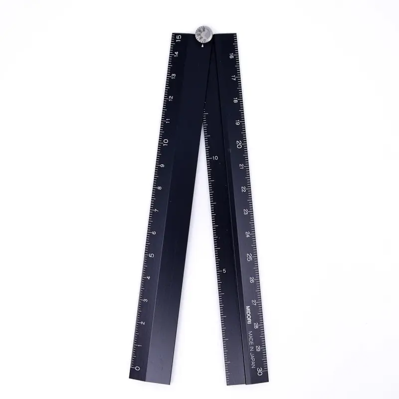Multi Ruler 30 cm Aluminium - black