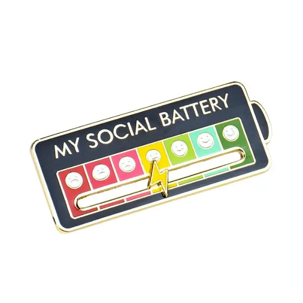 My Social Battery Pin - Visa din energinivå utan ord