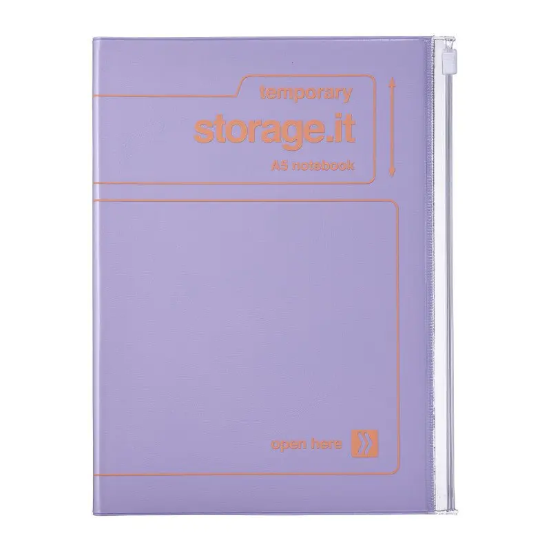 Notebook Storage.it A5 - Dotted/Lined - Purple