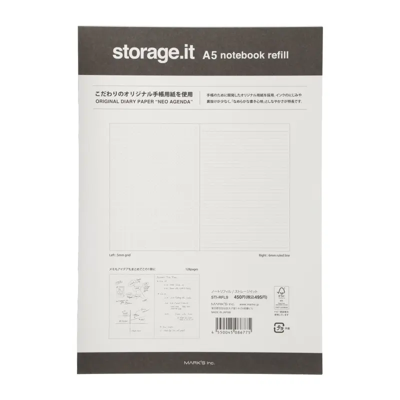 Notebook Storage.it A5 - Refill