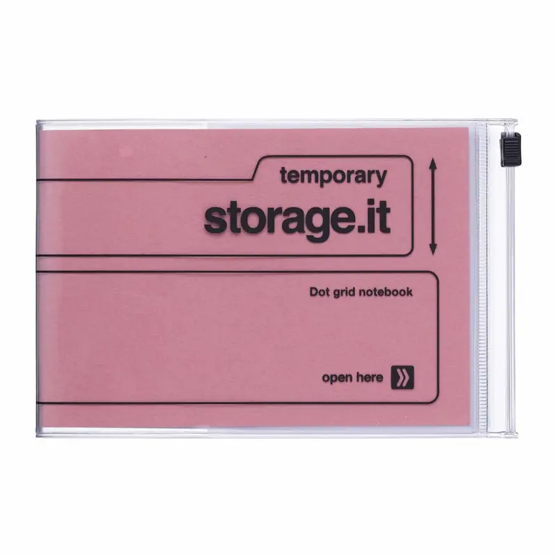 Notebook Storage.it A6 Desk - Dotted - Salmon Pink