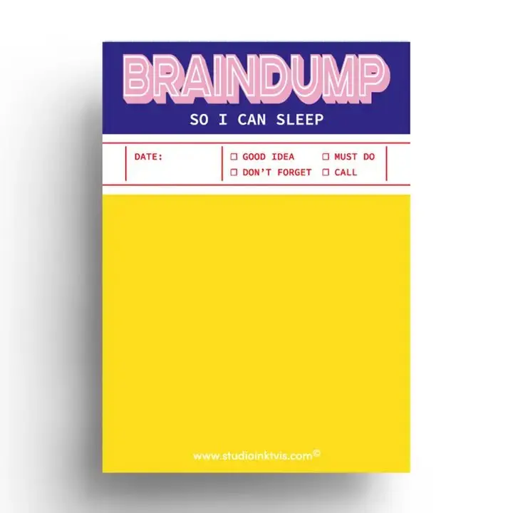 Notepad To Do List A6 - Braindump