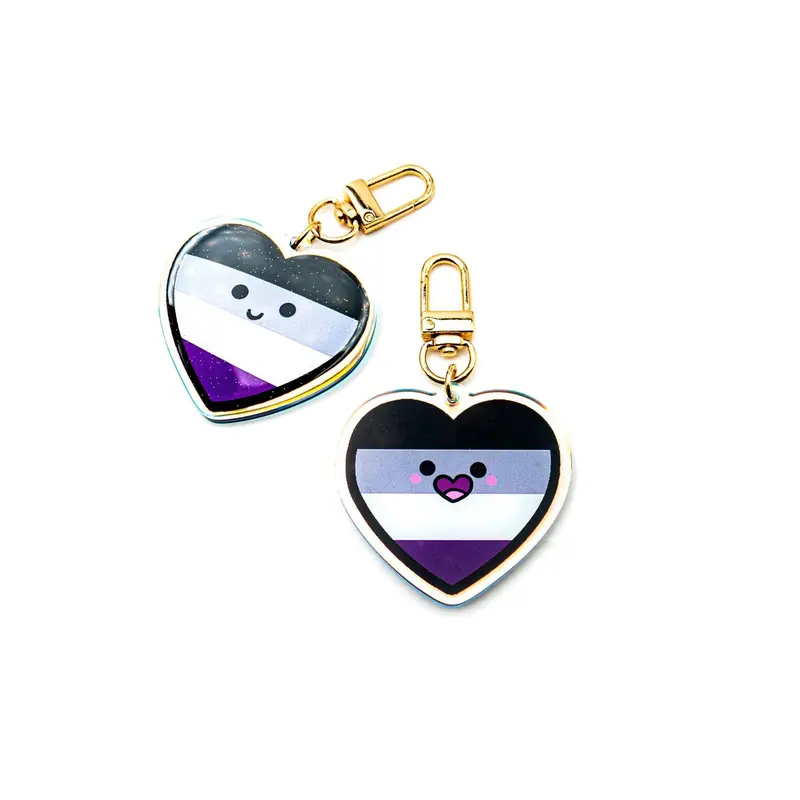 Nyckelring - Asexuell Hjärta
