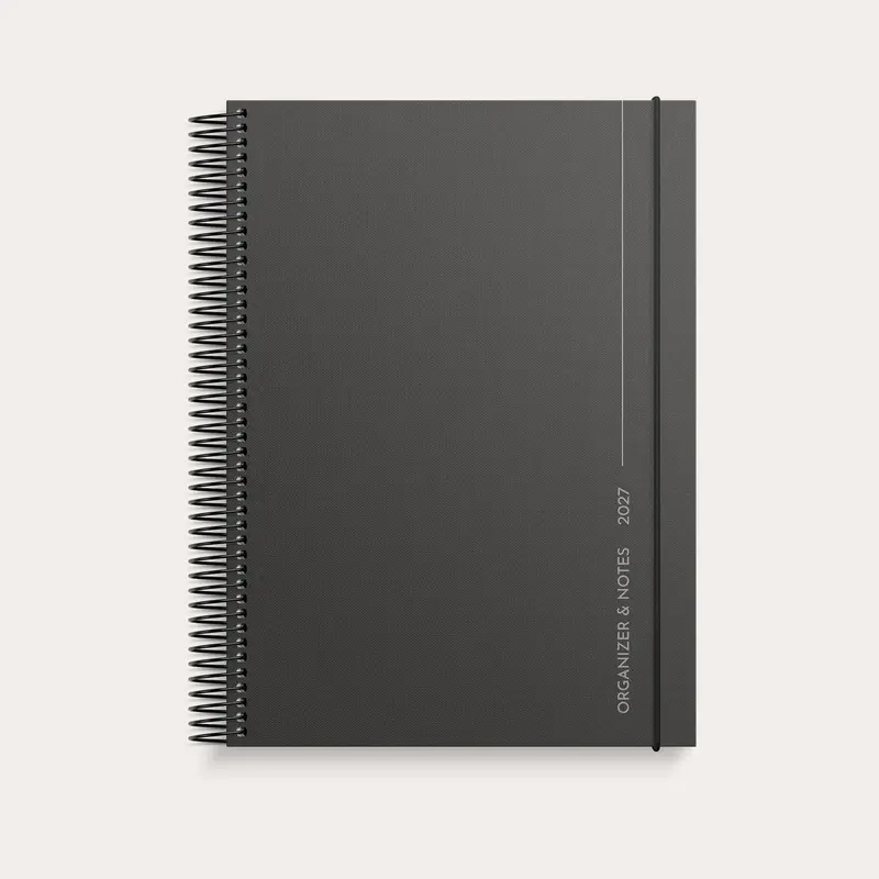 Organizer & Notes 2027 svart