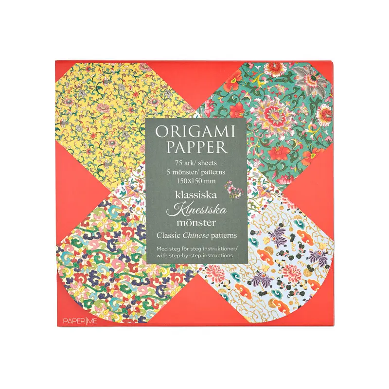Origamipapper, klassiska kinesiska mönster
