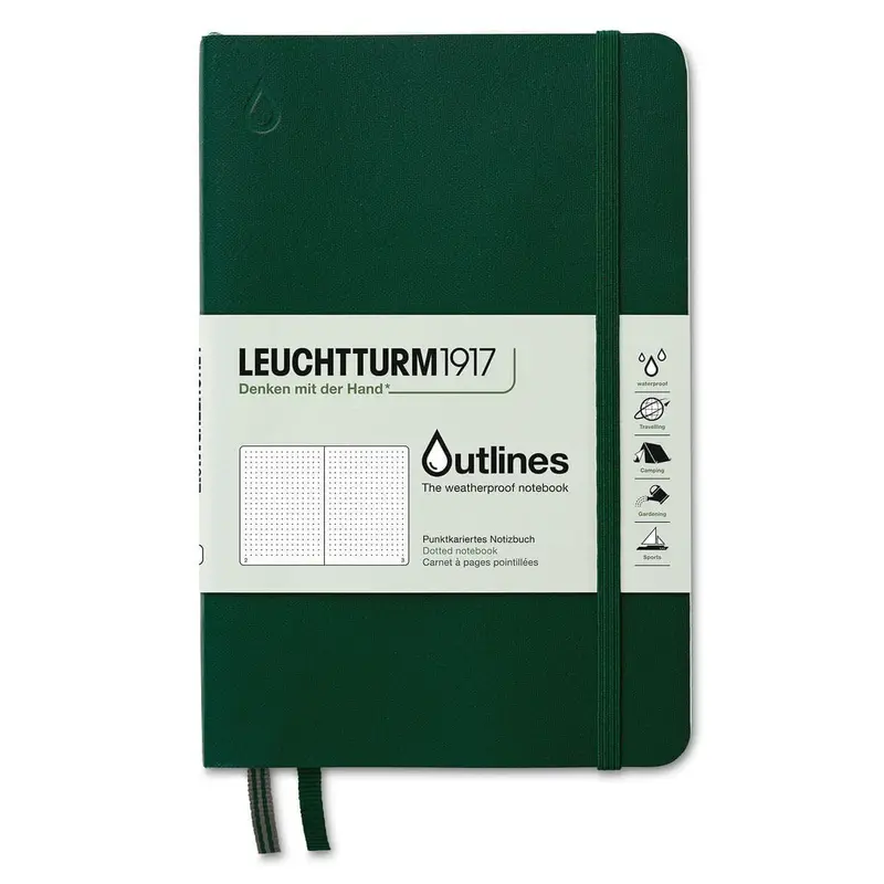 Outlines Dotted B6 - Walden green