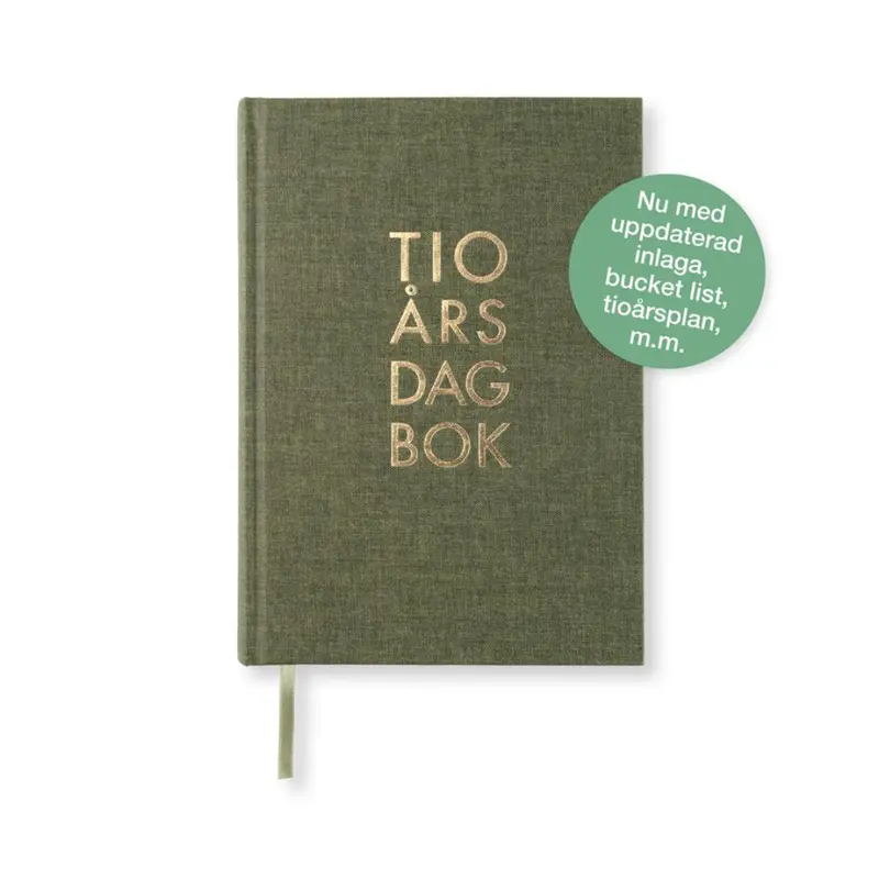 Paper Style 10-års Dagbok A5 Khaki Green