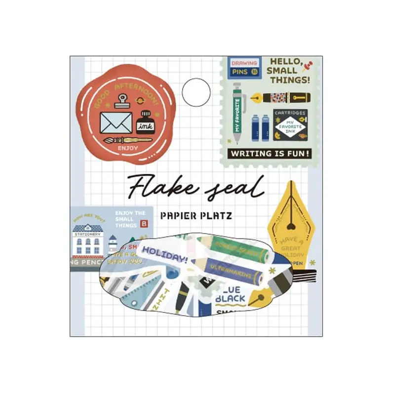 Papier Platz × Eric Gold Foil Flake Sticker - Writing Utensils