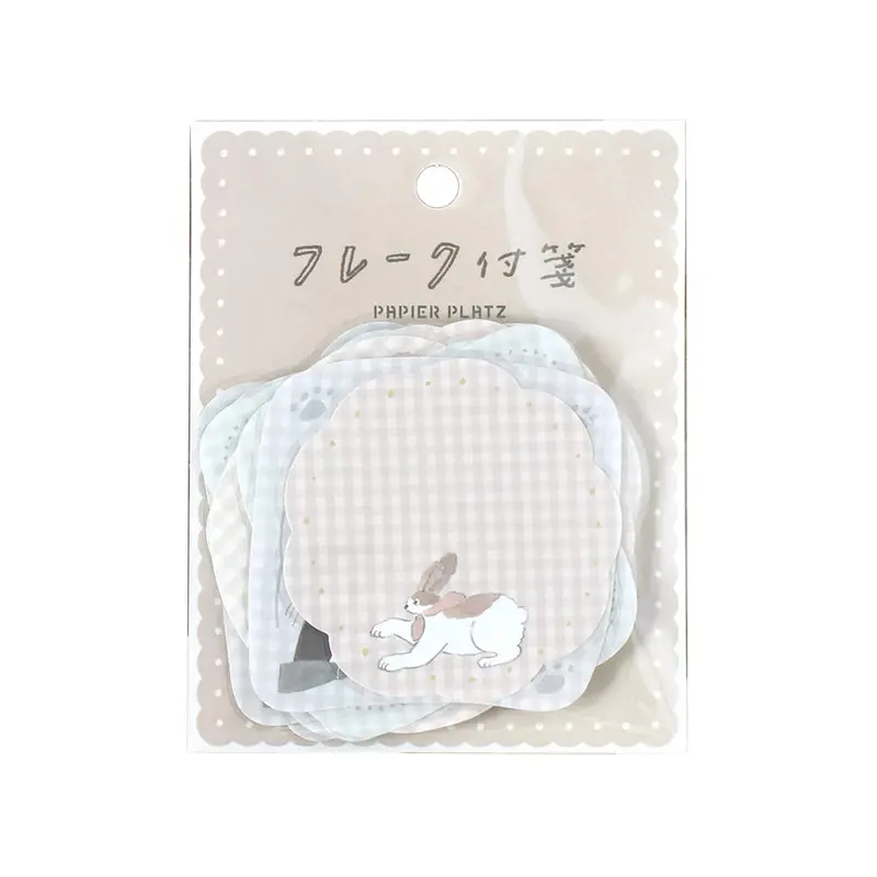 Papier Platz × Tobimatsu Shoichiro Flake Sticky Notes - Gingham Club