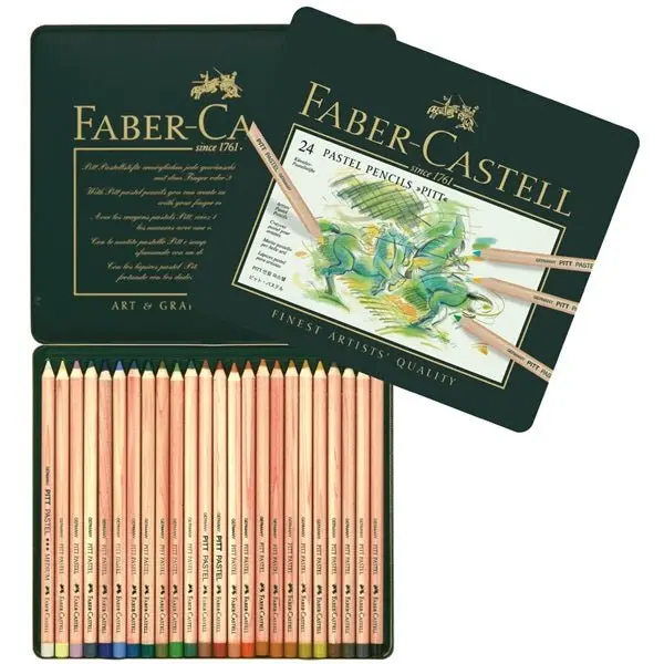 Pastellpennor Pitt Pastel 24 färger