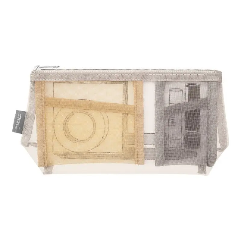 Pen & Tool Pouch Mesh Triangulär - Beige