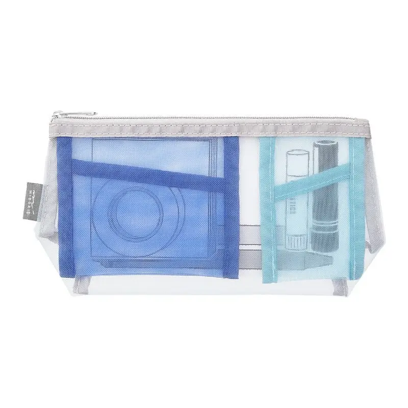 Pen & Tool Pouch Mesh Triangulär - Light Blue