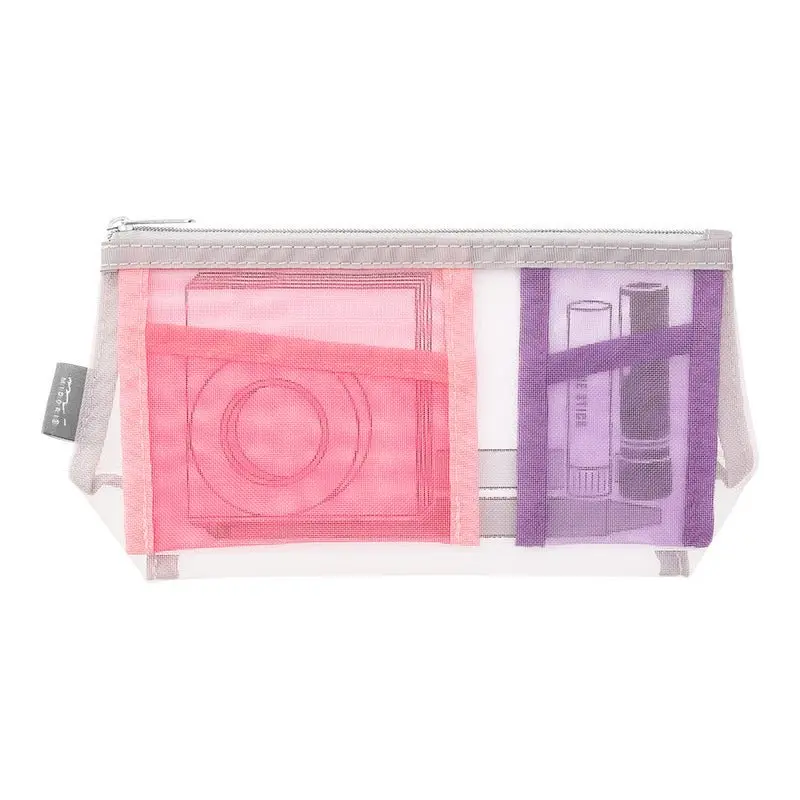 Pen & Tool Pouch Mesh Triangulär - Pink