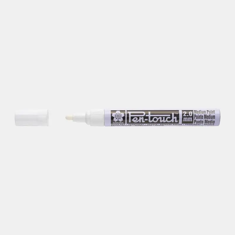 Pen-Touch Märkpenna Medium White