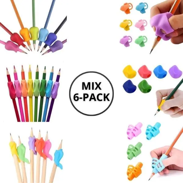 Penngrepp Mixpaket 6-pack för bättre skrivgrepp