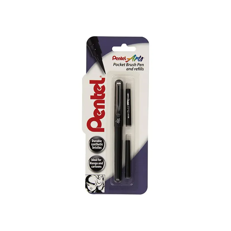 Penselpenna Pentel Pocket Brush Pen