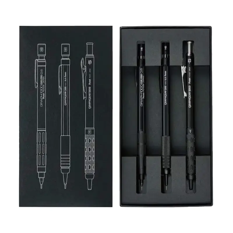 Pentel Drafting Mechanical Pencils 60th Anniversary Limited 3-Pen Set