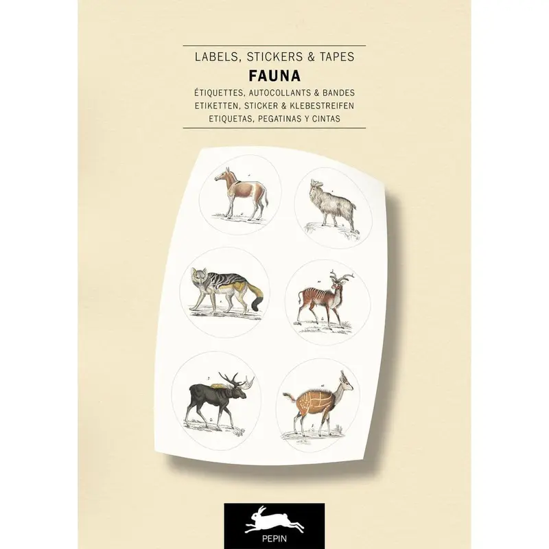 Pepin Labels, stickers & tape Sticker book - Fauna