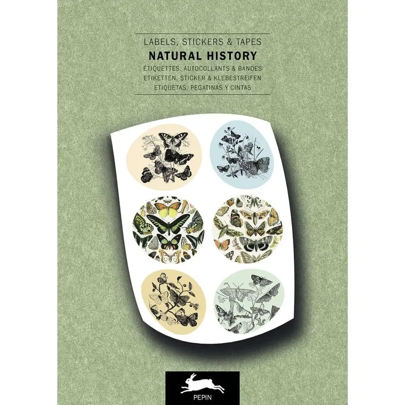 Pepin Labels, stickers & tape Sticker book - Natural history