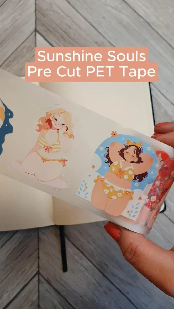 Pet Tape Pre-cut - MIC - Sunshine Souls 3D Glossy 70 mm