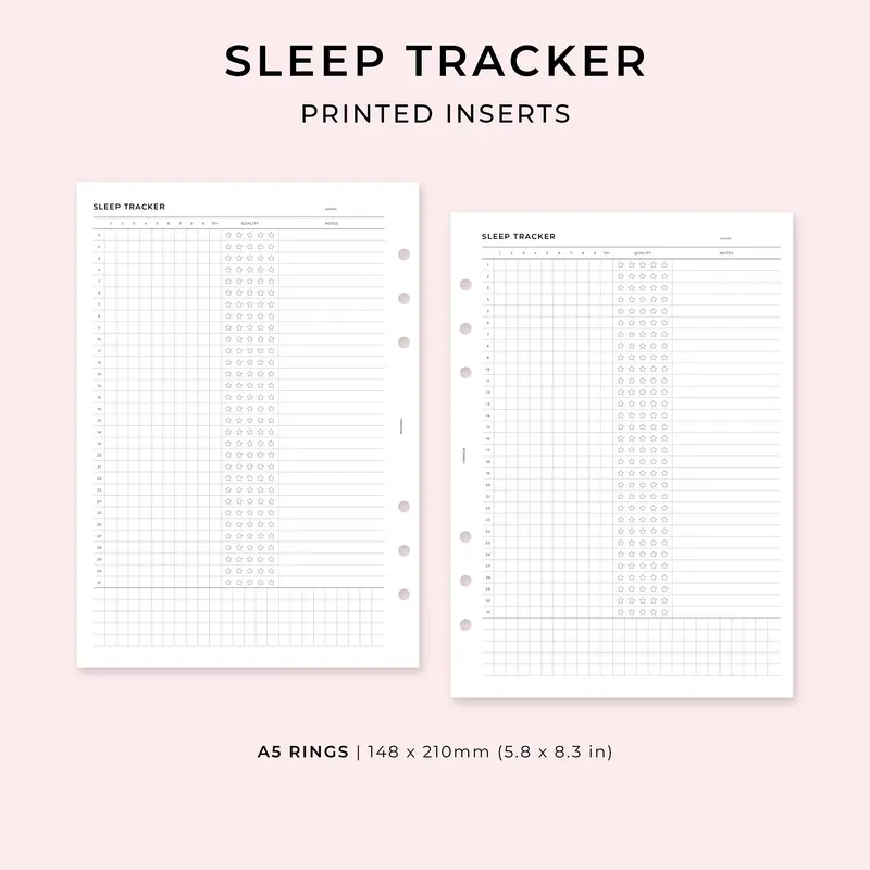 PI015 - Sleep Tracker - Printed inserts