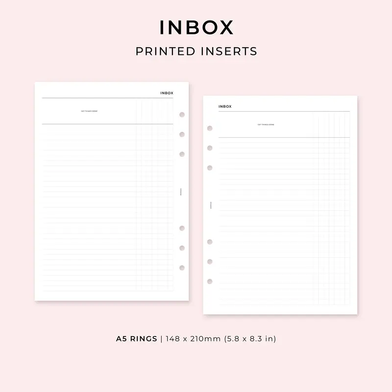 PI016 - Inbox - Printed inserts