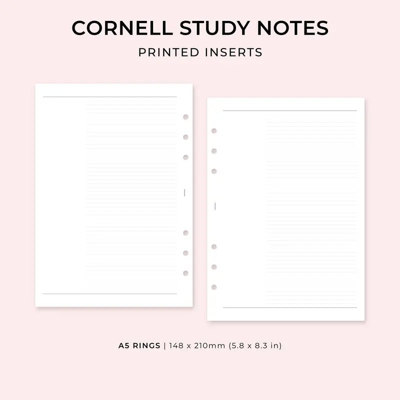 PI026 - Cornell Study Notes - Printed inserts