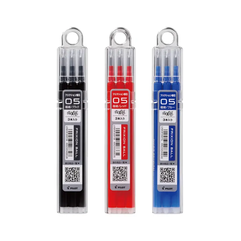 Pilot FriXion Ball 0.5mm Erasable Gel Pen Refill LFBKRF30EF (3-Pack)