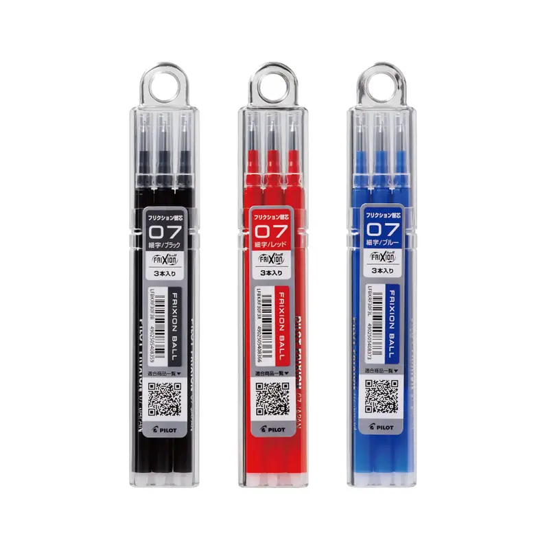 Pilot FriXion Ball 0.7mm Erasable Gel Pen Refill LFBKRF30F (3-Pack)