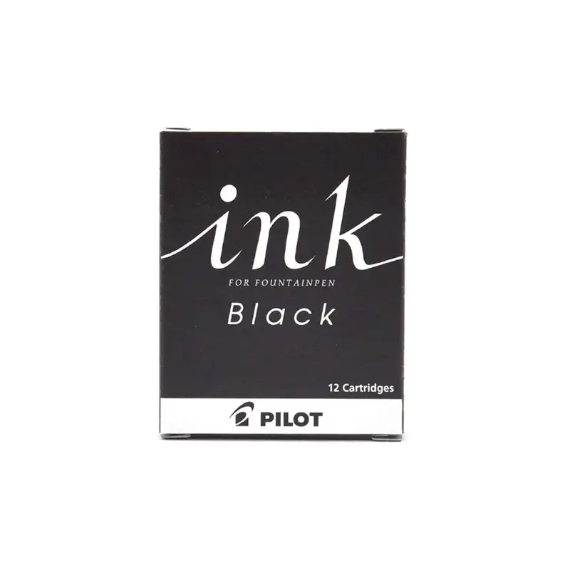 Pilot Ink Cartridge 12-pc Pack Black