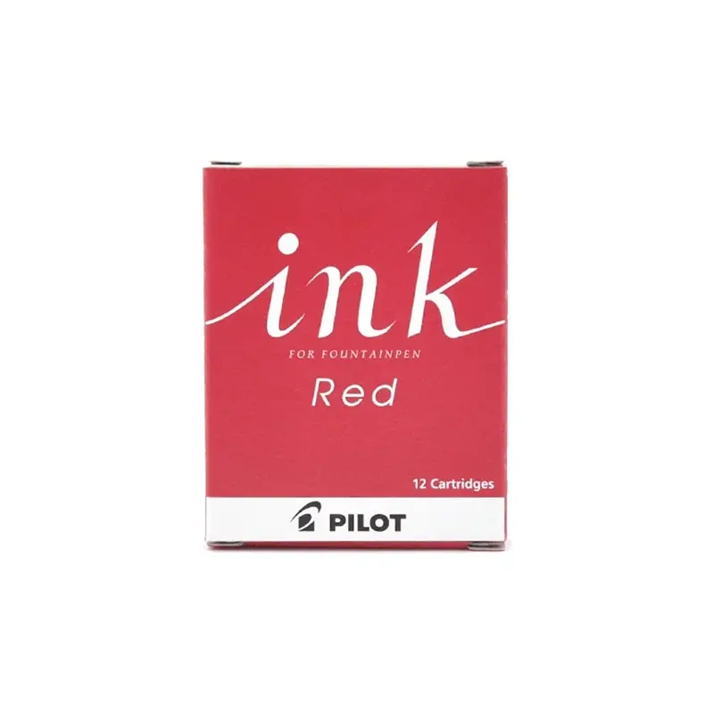 Pilot Ink Cartridge 12-pc Pack Red