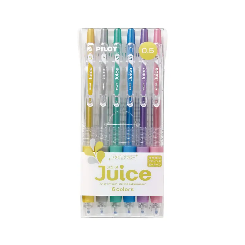 Pilot Juice Gel Pen Metallic Color 6-color set 0.5mm