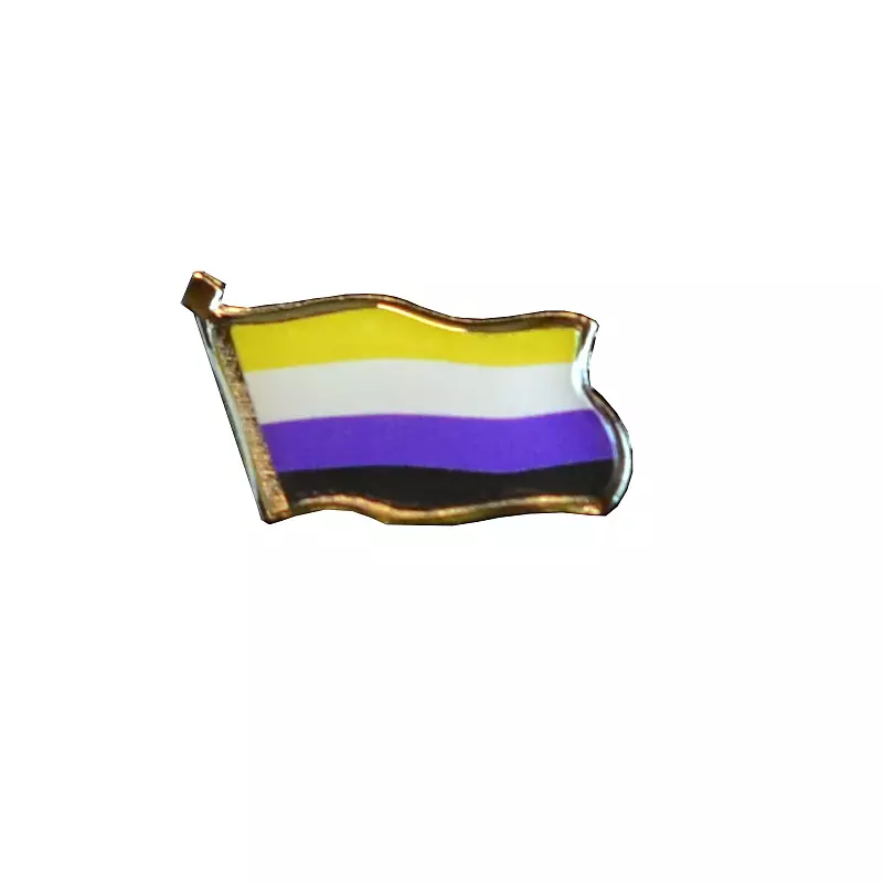 Pin - Ickebinär (flagga)