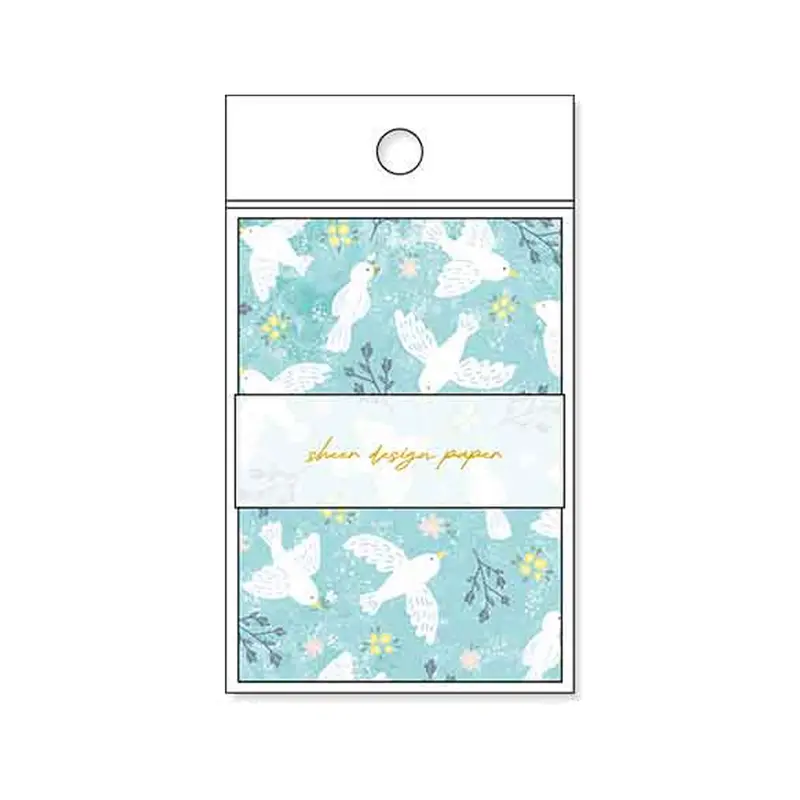 Pine Book Sheer Design Paper Memo - Blue