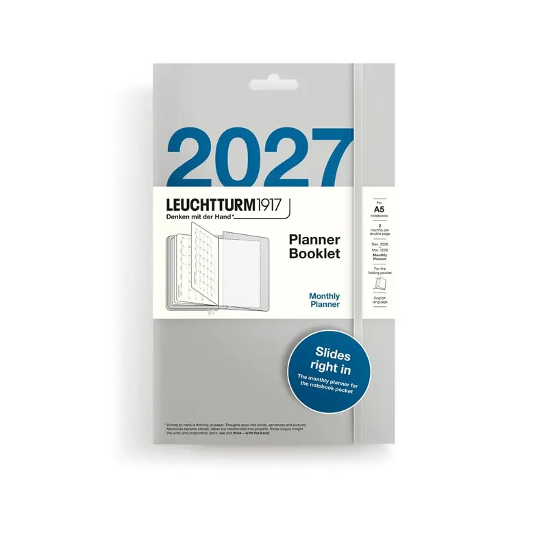 Planner Booklet 2027 - Monthly - A5
