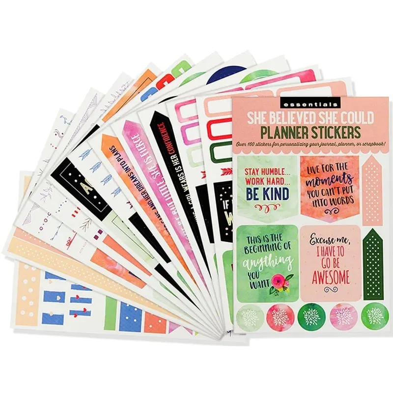 Planner stickers Kalenderstickers - She believed she could