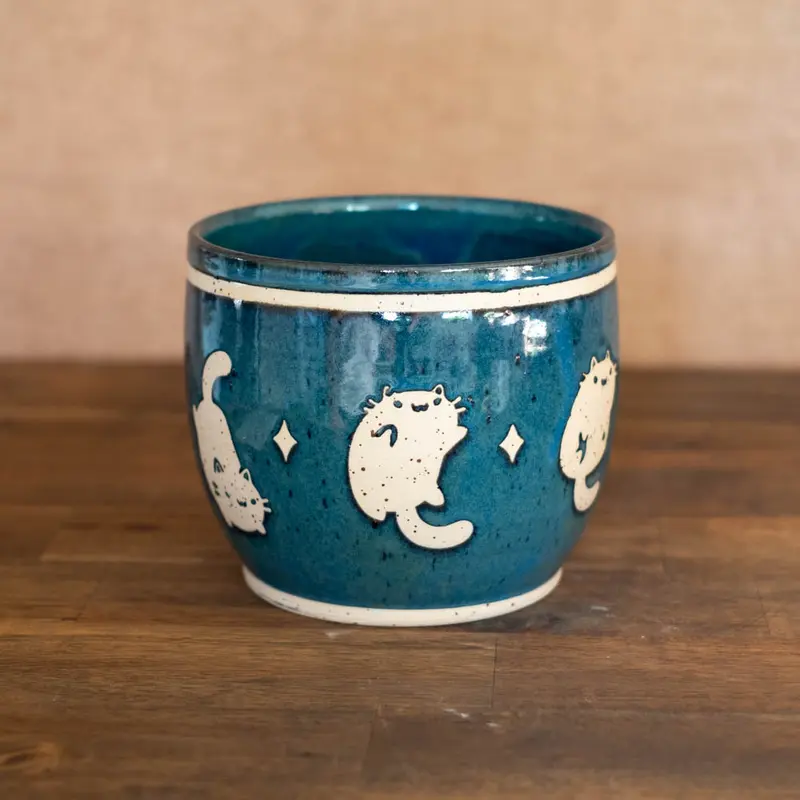 Planter pot (large) - Luna Cats, no. 10