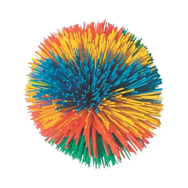 Pompomboll 7,5 cm - Taktil och mjuk sensorisk boll