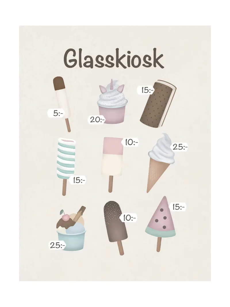 Poster Glasskiosk