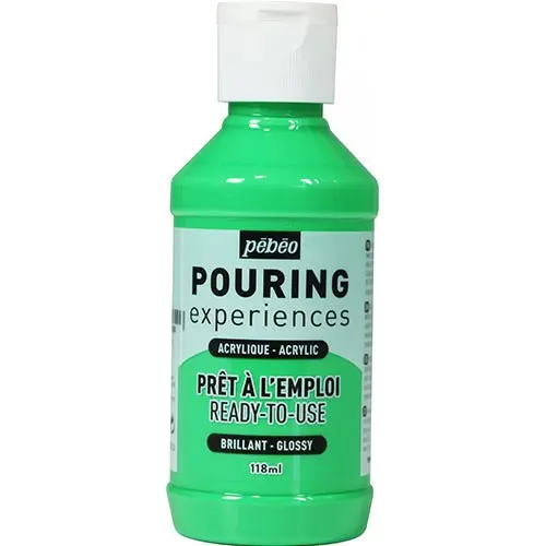Pouringfärg Pebeo Experiences - 118 ml Glossy - Bright Green