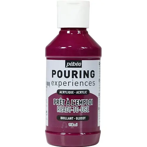 Pouringfärg Pebeo Experiences - 118 ml Glossy - Deep Magenta