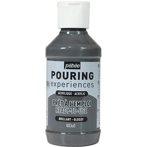 Pouringfärg Pebeo Experiences - 118 ml Glossy - Grey