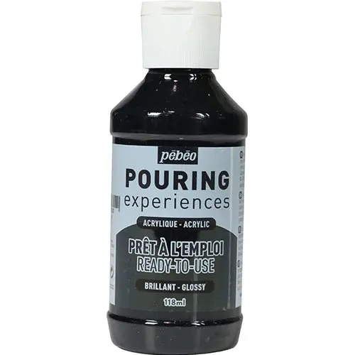 Pouringfärg Pebeo Experiences - 118 ml Glossy - Ivory Black